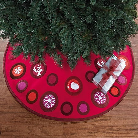 Felt Christmas Tree Skirt, 48"