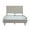 Greige, variant on Manhattan Comfort Crosby Full-Size Bed with Solid Wood Frame in Blush