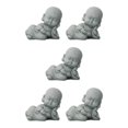 thumbnail image 3 of maskred Classic Buddha Statue Resin Collectible Crafts Outdoor Desktop Car for Reading Book 5Set, 3 of 6