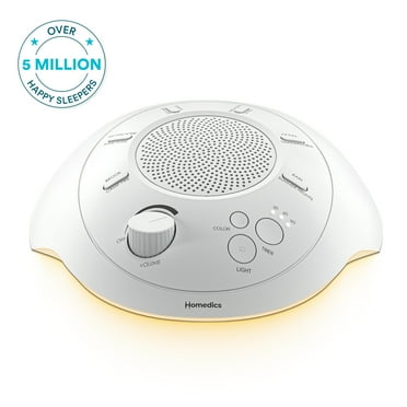 Homedics Sound Spa and White Noise Machine and Night Light, 12 Soothing Sounds for Home and  Nursery