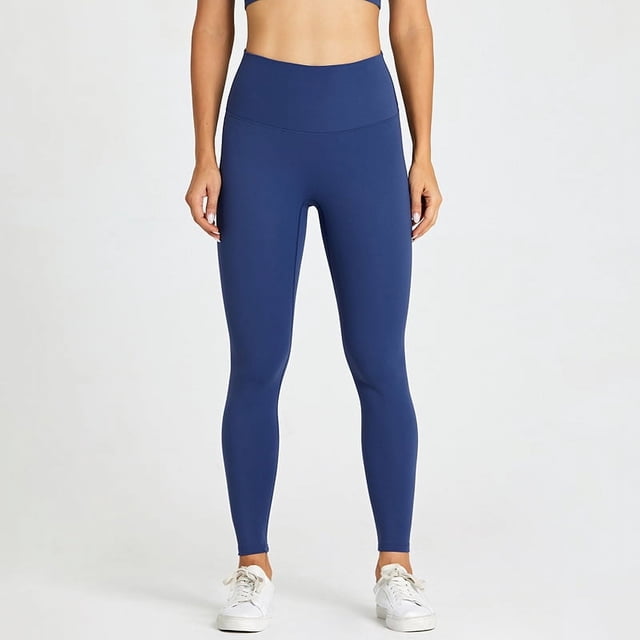 Pantalones de yoga desnudos para mujer, línea No Embarrassment, cintura alta, levantamiento de cadera, leggings ajustados, pantalones deportivos de fitness