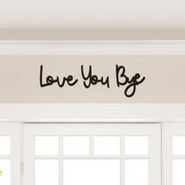 Wood Wall Sign, Stylish Home Decor for Your Family, Express Love and Warmth with The 'Love You Bye'