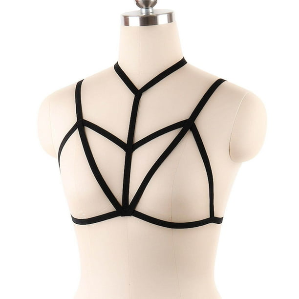  Wiwpar Sexy Lingerie Cage Bra Harness Cupless Strappy