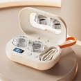 thumbnail image 3 of Portable Rechargeable Ultrasonic Contact Lens Cleaner Case Practical And Hygienic with Vanity Mirror Lens For Home Sports Outdoor Tour Offices Hotel, 3 of 7
