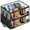 Black+Gray, variant on Deago 2 Pack Hat Storage Dust Bag for Baseball Caps Organizer Clear Closet Cap Holder, Gray