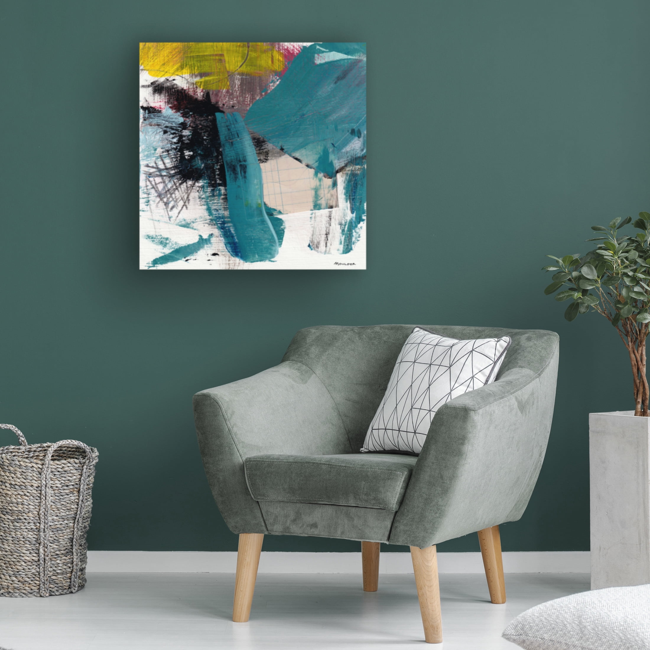 Canvas Wall Art - Kim Moulder 'Commence' Wall Art for Living Room, Bedroom, or Office Décor by Trademark Fine Art - 24 x 24 Inches