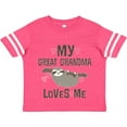 thumbnail image 3 of Inktastic My Great Grandma Loves Me Girls Toddler T-Shirt, 3 of 5