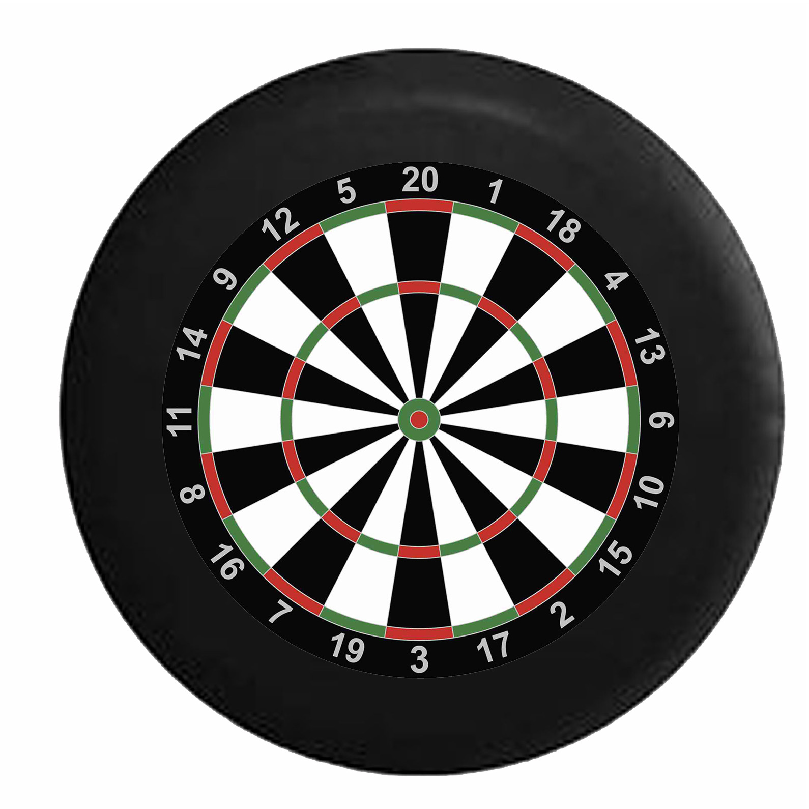 Dart Board with Scoring Jeep RV Camper Spare Tire Cover Black 31 in