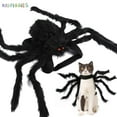 thumbnail image 5 of BadPiggies Simulation Furry Spider Costume for Pets Halloween Cat Dog Giant Outfits Cosplay Costumes for Puppy Kitten Party Dress Up, L, 5 of 8