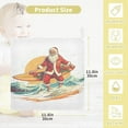 thumbnail image 2 of Dreamtimes 3 PCS Vintage Christmas Santa Claus Baby Muslin Washcloths, Summer Surfing Face Towel Burp Cloths Ultra Soft Absorbent Cotton Bath Wipes Towels for Newborn Boys Girls, 2 of 7