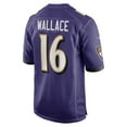 thumbnail image 3 of Men's Nike Tylan Wallace Purple Baltimore Ravens Game Jersey, 3 of 3