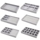 thumbnail image 1 of de 6 bandejas para joyas, inserto de terciopelo para cajones, apilable, 1 of 5