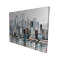 thumbnail image 1 of Toile Abstraite de la Ligne d'Horizon Urbaine - 16"x20 Pouces - Impression sur Mesure, 1 of 1