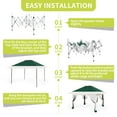 thumbnail image 4 of 12x12 FT Instant Pop-Up Canopy Tent - One-Step Setup, Waterproof, UV Protection, Mosquito Net Walls - Patio Gazebo, Outdoor Party Tent, Camping Shelter with Storage Bag & Accessories, green, 4 of 13
