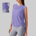 thumbnail image 2 of JIAYUE Women's Athletic T-Shirt Breathable Performance Sleeveless Round Neck Pure Color For Workouts Gym Running And Daily Wear Wicking Comfortable Tops For Female, 2 of 6