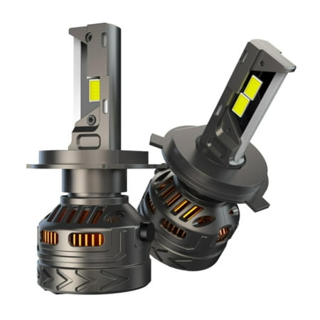 Dickly 2Pcs Generic LED Fog Light Bulbs Plug and Play Metal Universal Bright Light Easy H4