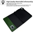 thumbnail image 4 of SaniMore for iPad 10th Generation 10.9" 2022 Wallet Case with Card Slots & Pen Holder [Auto Sleep] PU Leather Magnetic Ciasp Kickstand Shockproof TPU Shell Full-body Protctive Retro Cover, Green, 4 of 10