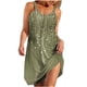 thumbnail image 2 of Camisón de poliéster para mujer, vestido de tirantes con cuello en V y botones para vacaciones de primavera y verano., 2 of 7