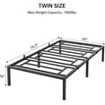 thumbnail image 4 of 16 Inch Twin Bed Frame No Box Spring Needed,Heavy Duty Metal Platform Bed Frame, 4 of 4