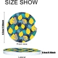 thumbnail image 2 of Car Coasters 2 Pack Stone Cup Holder Cute Sloths on The Yellow Lemons Absorbent Drink Car Coaster Ceramic Set Small Cup Coasters, 2 of 5