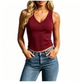 thumbnail image 2 of SwiftWear Women's Ribbed Knit Workout Tank Top Wide Strap Sleeveless Cami Comfortable Summer Workout Casual Basic Shirt​, 2 of 7