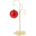 thumbnail image 2 of Bard's Filigree 3 Arm Gold-toned Ornament Stand, 12.75" H x 5" W x 5" D, Pack of 2, 2 of 3