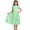Green, variant on Elegant Girls Long Dress With Pleated Skirt And Sleeveless Design For Summer Formal Occasions And Party Wear Baby Girl Flower