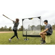 sklz swickster softball and baseball Practice net 7x7 ، خفيفة الوزن ومحمولة