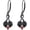 06-Heart Skull, variant on Earrings for Women 925 Sterling Silver Black Skeleton Hand Feather Arrow Axeskull Mens Hoop Earrings Jewelry Gifts for Chrismas Birthday Daily