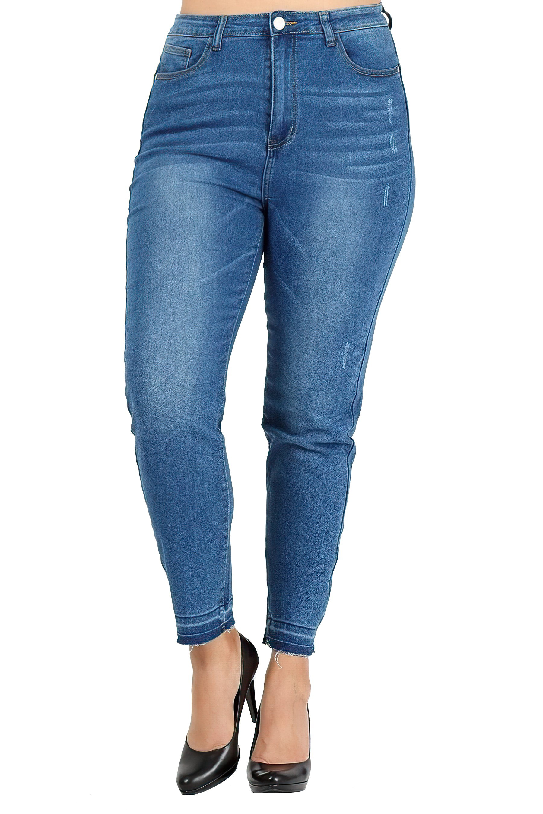 high waisted stretch jeans plus size