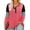 1-Stripe Pink, variant on TIYOMI Plus Size T Shirt For Women Long Sleeve 2x V-Neck Grey Plaid Shirts Eyelet Sexy Tunic Tops Fall Winter Casual Loose Fit T-Shirt 2XL 18W 20W