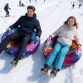 thumbnail image 5 of Inflatable Snow Sled, Thickened Heavy Duty Snow Tube with Handles, Leak-Proof Design, Cold-Resistant PVC, for Kids Adults Family Winter Outdoor Sledding, 5 of 5