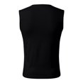 thumbnail image 5 of AJGRHE Women's Square Neck Sleeveless Double-Layer Tank Tops Basic T Shirts Lightweight Casual Everyday Wear Women Summer Vest Tee Black XXXL, 5 of 5