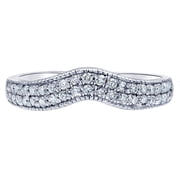 Arista 1 1/4 Carat T.W Lab Grown Diamond Spit Shank Bridal Ring Set in Sterling Silver (I, SI)