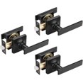 thumbnail image 1 of Satin Nickel Passage Door Handles Interior Brushed Nickel Door Handles Indoor Keyless Non-Locking Lever Set for Hallway or Closet Doors Reversible for Right/Left Handed Door, 1 of 6