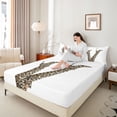 thumbnail image 4 of Homewish Boys Girls Leopard Print High Heels Twin Sheet Sets 3pcs,Animal Cheetah Print Twin Fitted Sheet Microfiber,Vintage Aesthetic Breathable Flat Sheet,Breathable Home Decor, 4 of 7