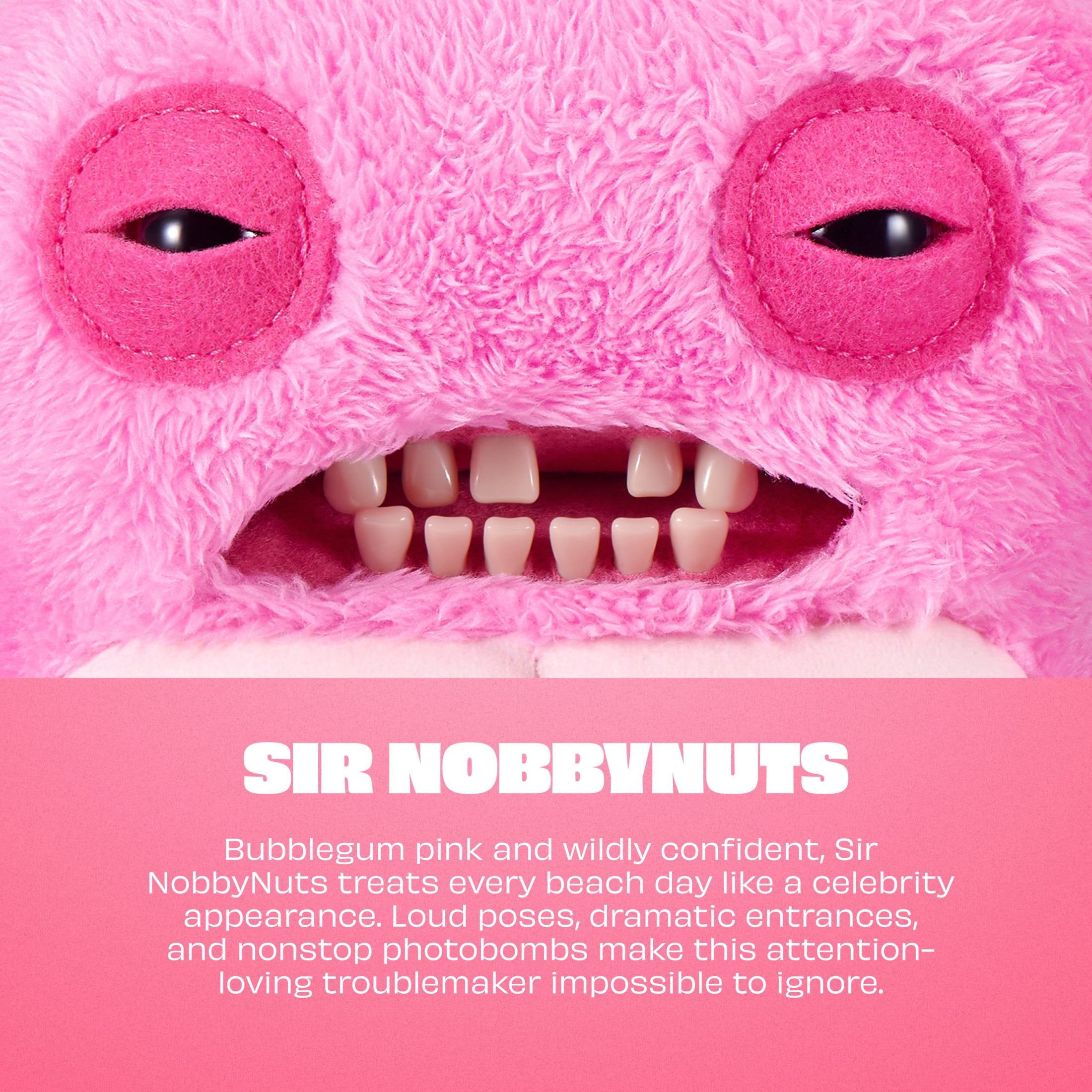 Fuggler Nipple Fuggs 9 Inch (Sir Nobbynuts) by ZURU - Ugly Monster Plush for All Ages