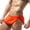 Orange, variant on Men's Underwear for Everyday Comfort and Confidence Breathable Briefs with Slim Fit Design for Men Overall White M