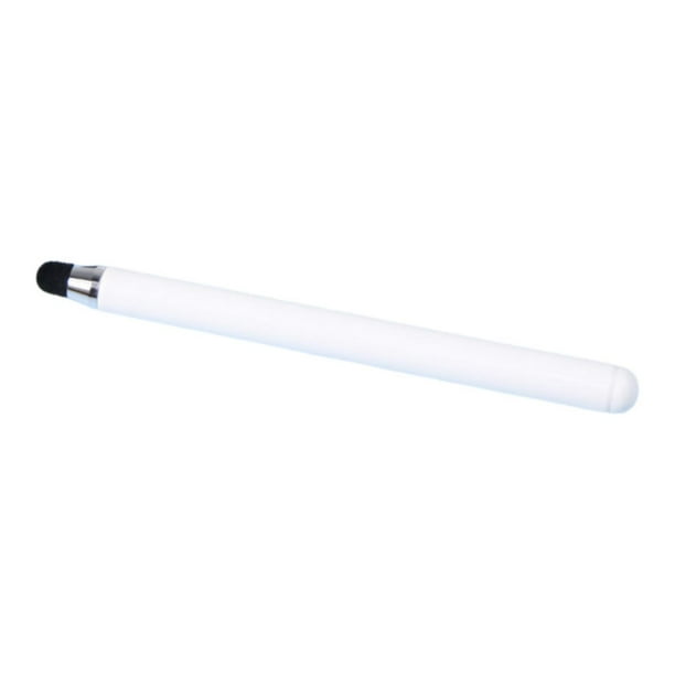 Lápiz táctil retráctil para profesores con punta de fieltro para pantallas táctiles y Blanco
