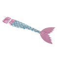 thumbnail image 1 of Vestido de Sirena de Larga Sin Brillante de Moda 1/6 para Decoración de Muñecas de Niña de 12 Pulgadas , Rosado rosa con azul perfke Vestido de sirena de muñeca, 1 of 9