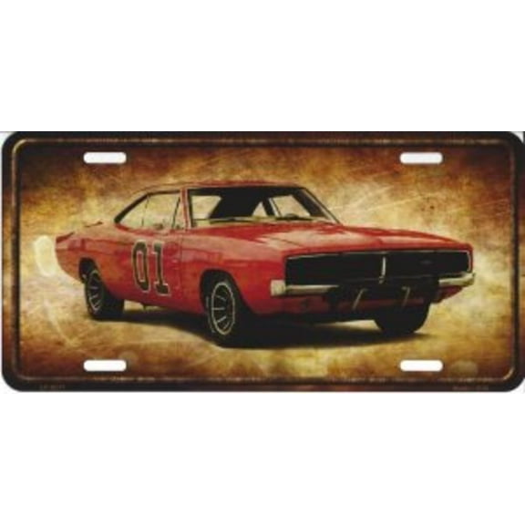 The General Lee Metal License Plate