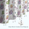 thumbnail image 6 of Fairy Tale Princess Pattern Shower Curtain 72"x84" ,Bathroom Decorative Shower Curtains Set with 12 Hooks,Modern Waterproof Washable Shower Curtain, 6 of 6