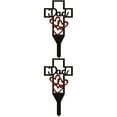 thumbnail image 4 of POINTERTECK 2pcs Cemetery Cross Stake Metal Cross Garden Stake Graves Cemetery Decoration, 4 of 6