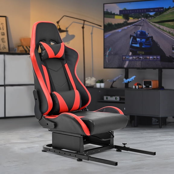 Marada Rear Seat Stand with Racing Seat Add-On Racing Simulator Wheel Cockpit only fit 30 * 30mm square tube bracket.