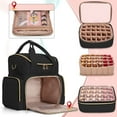 thumbnail image 3 of Organizador de esmaltes de uñas LUXJA con capacidad para 48 botellas con lámpara de uñas, 3 of 8