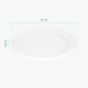 thumbnail image 4 of Reharvest Platos de Comedor 6" [Paquete de 50], Resistentes, 100 % Biodegradables, Compostables en Casa, sin Plástico, sin BPA, Hechos de Fibras de Caña de Azúcar de Bagazo Ecológicas, 4 of 5