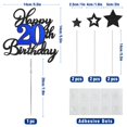 thumbnail image 3 of Topper para pastel de 20.º cumpleaños con glitter OffiCreative, 3 of 7