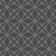 thumbnail image 1 of Ahgly Company Indoor Square Patterned Charcoal Black Novelty Area Rugs, 4' Square, 1 of 6