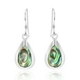 thumbnail image 1 of Pretty Green Abalone TearDrop .925 Silver Earrings, 1 of 5