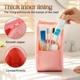 thumbnail image 4 of Fountwell Standing Toiletry Bag, 2026 Upgraded Portable Travel Toiletry Organizer – Waterproof Dust-Free Cosmetic Pouch, Lightweight Small Stationery Bag, 4 of 8